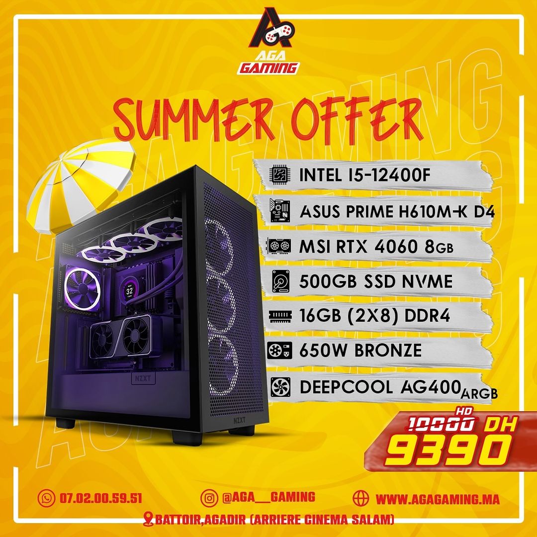 PC Gamer i5 12400F/16GB ddr4/512Gb ssd/MSI 4060 8GB PC Gamer i5 12400F/16GB ddr4/512Gb ssd/MSI 4060 8GB